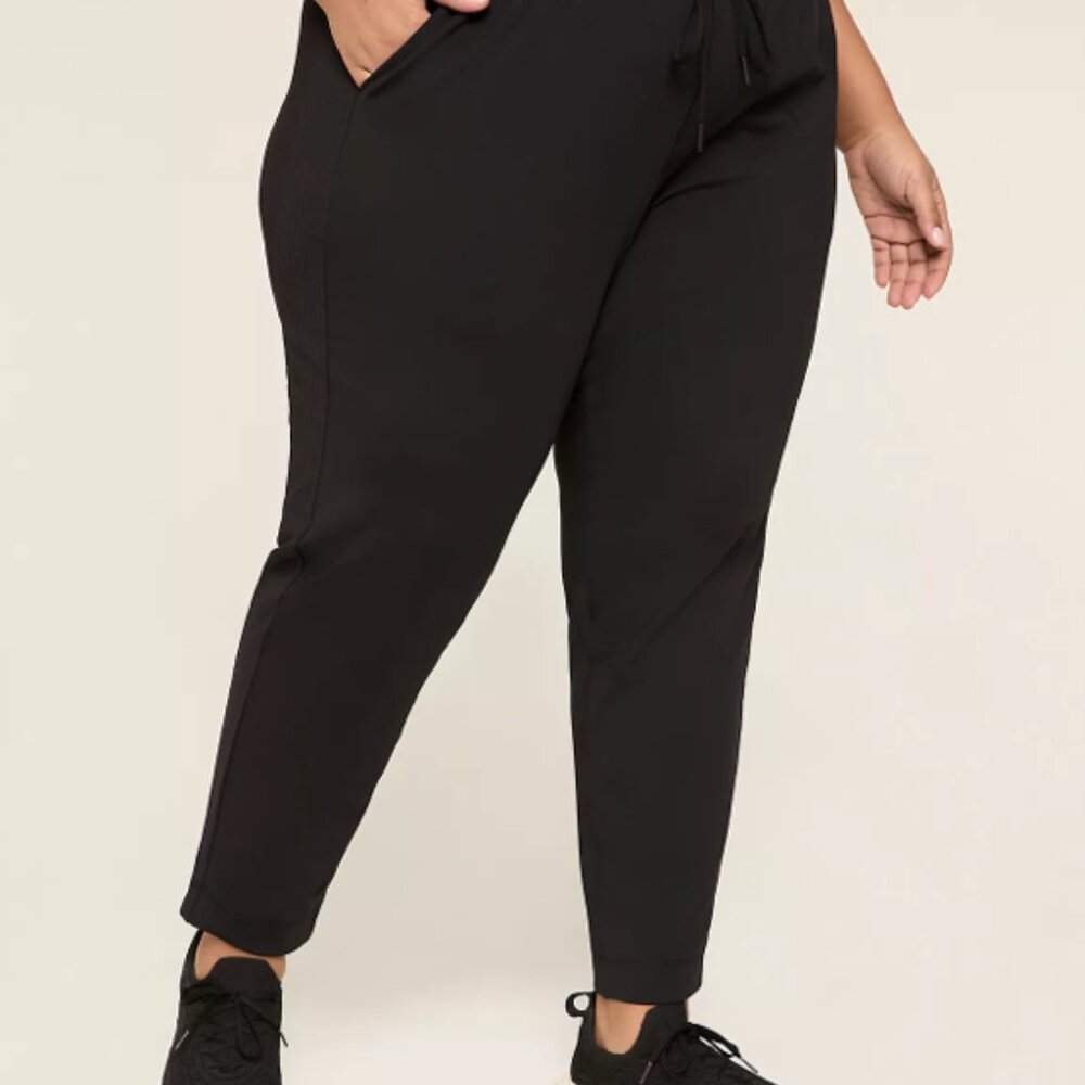 LIVI Knit Ankle Trouser Pant, black, size 22/24, like new